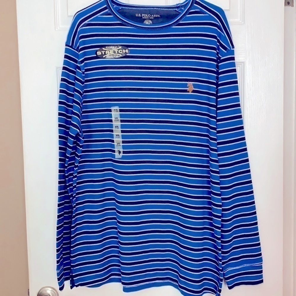 Mens shirt NWT U.S. Polo Assn. natural stretch thermal shirt. XXL